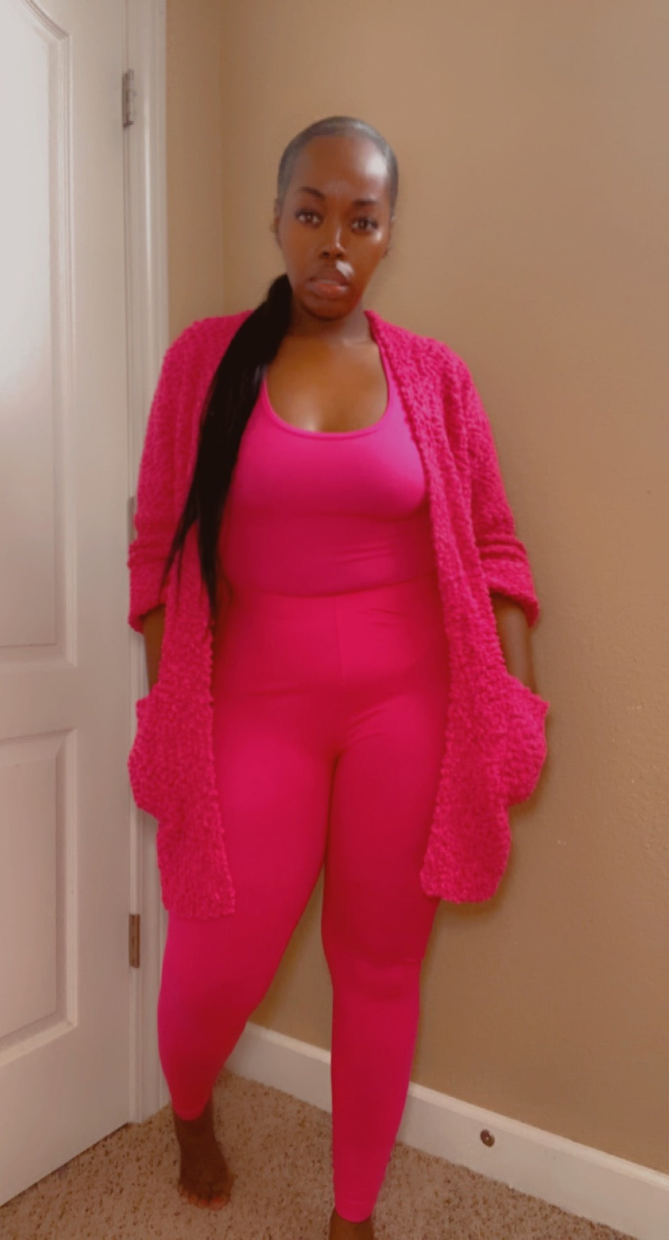 Hot Pink Cardigan